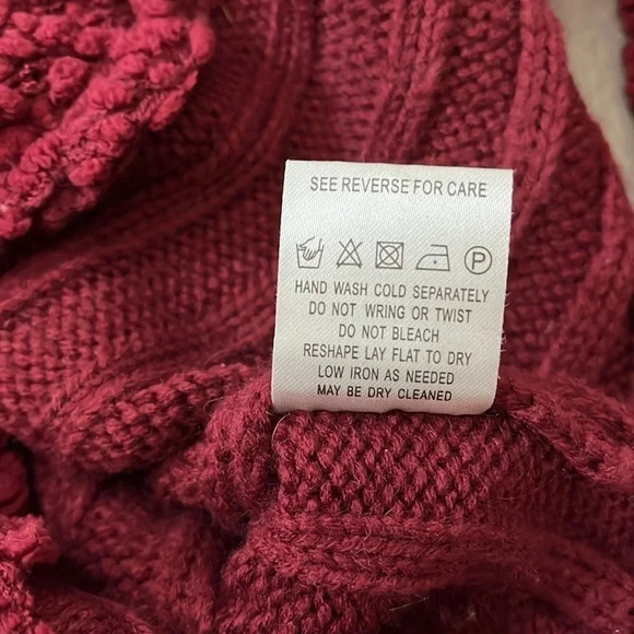 BLUSH Cotton Boucle Knit Sweater, Size S/M - Picture 10 of 10